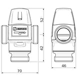 ESBE VTA322 35-60C 20-1,6 KM 1" termosztatikus keverőszelep (31101000)-1