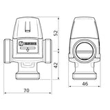 ESBE VTA352 35-60 °C 20-1,6 KM 1" termosztatikus keverőszelep-1