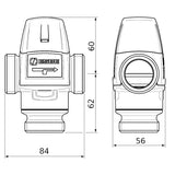 ESBE VTA522 45-65C 20-3,2 KM 1"  termosztatikus keverőszelep (31620200)-1