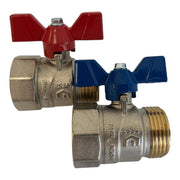 Vogel&Noot Floortec golyóscsap szett (egyenes), 1“ (BM) X 1“ (KM), (2db/szett)