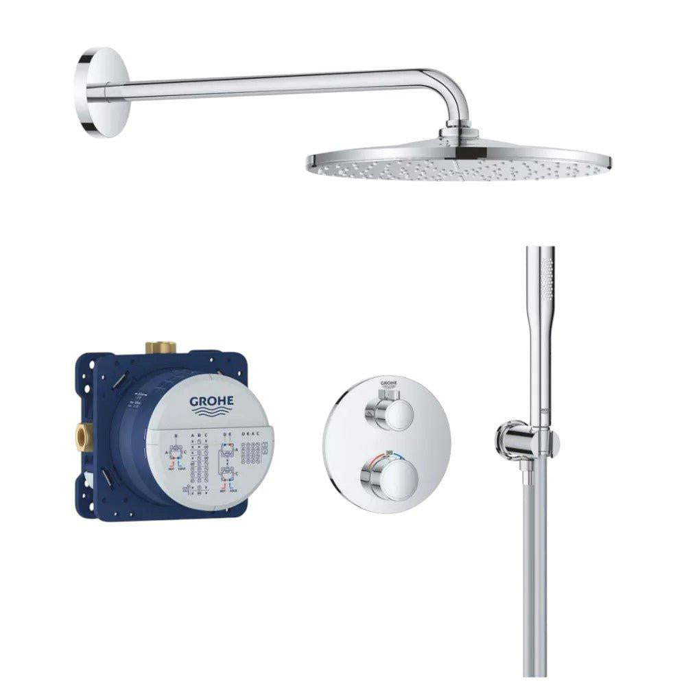 Grohe Grohtherm rejtett zuhanyrendszer, Rainshower Mono 310 fejzuhany készlet (34869000)