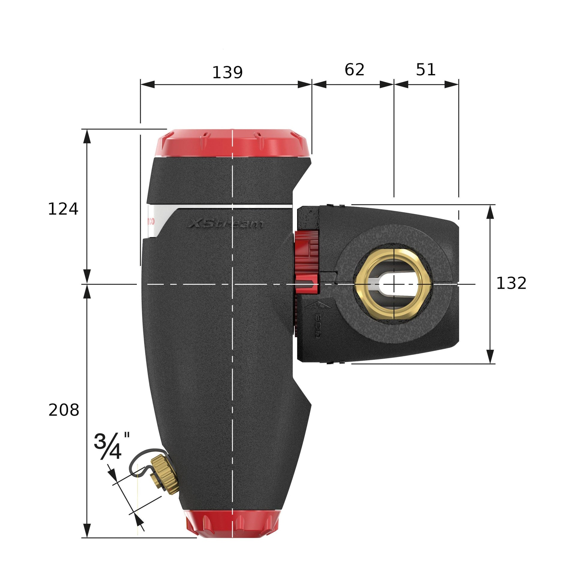 Flamco XStream Clean iszapleválasztó, mágneses, szigeteléssel 6/4"