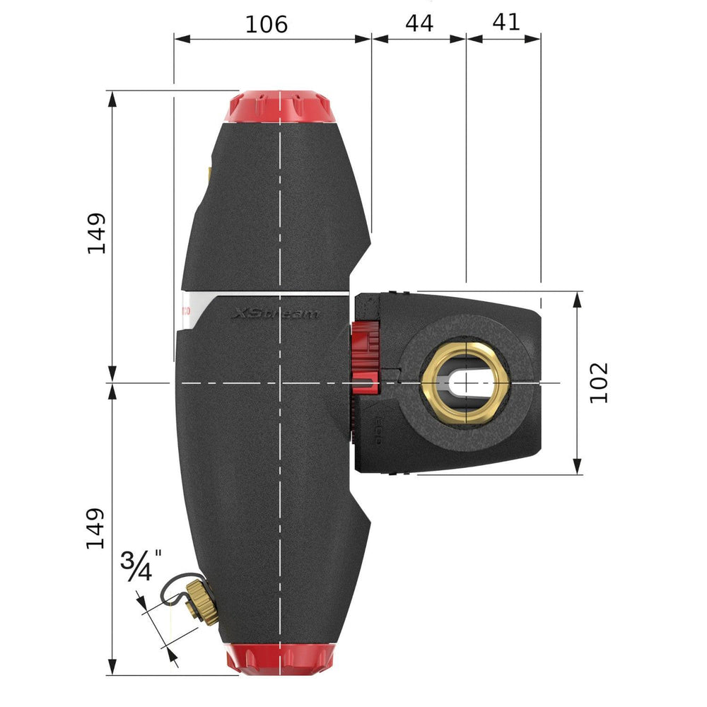 Flamco XStream Vent - Clean kombinált lég - és iszapleválaszt, mágneses, szigeteléssel 3/4"
