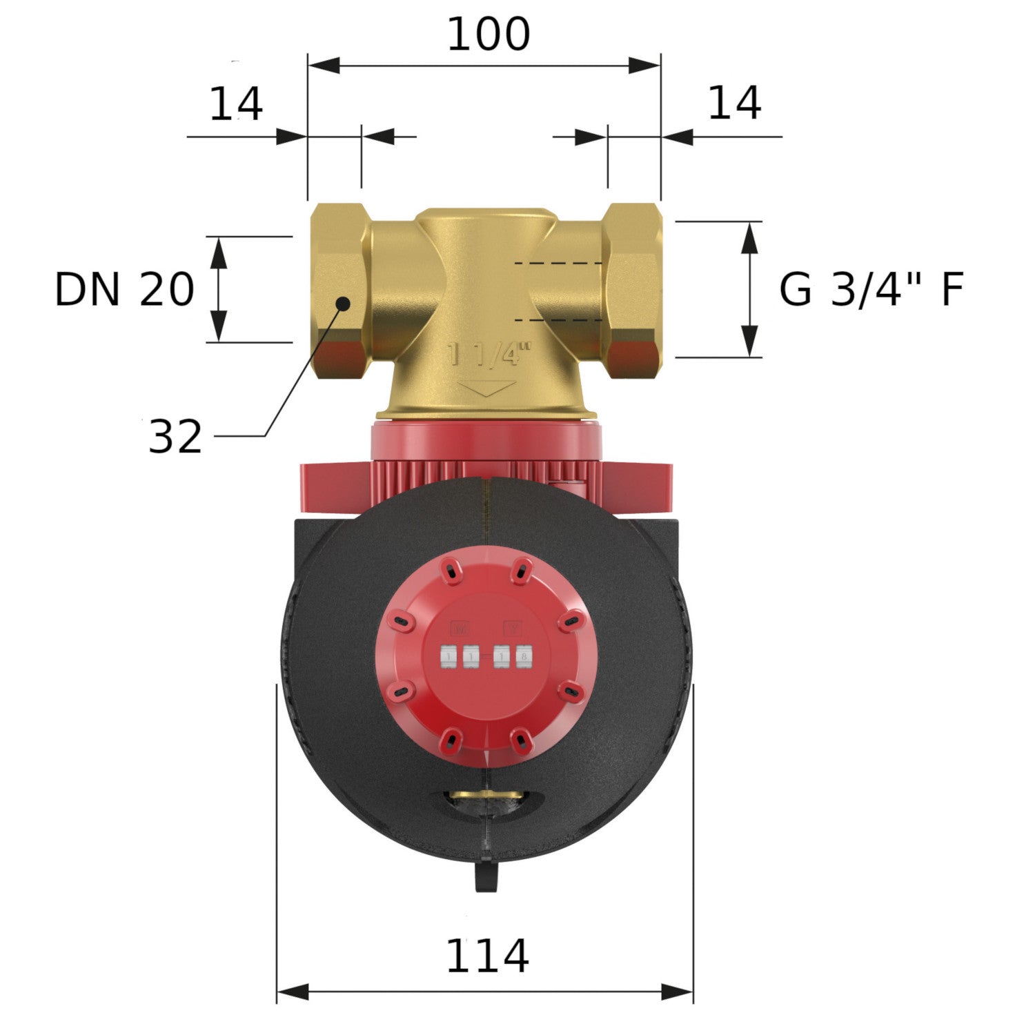 Flamco XStream Vent-Clean kombinált lég-és iszapleválaszt, mágneses, szigeteléssel 3/4"-2