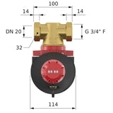 Flamco XStream Vent-Clean kombinált lég-és iszapleválaszt, mágneses, szigeteléssel 3/4"-2