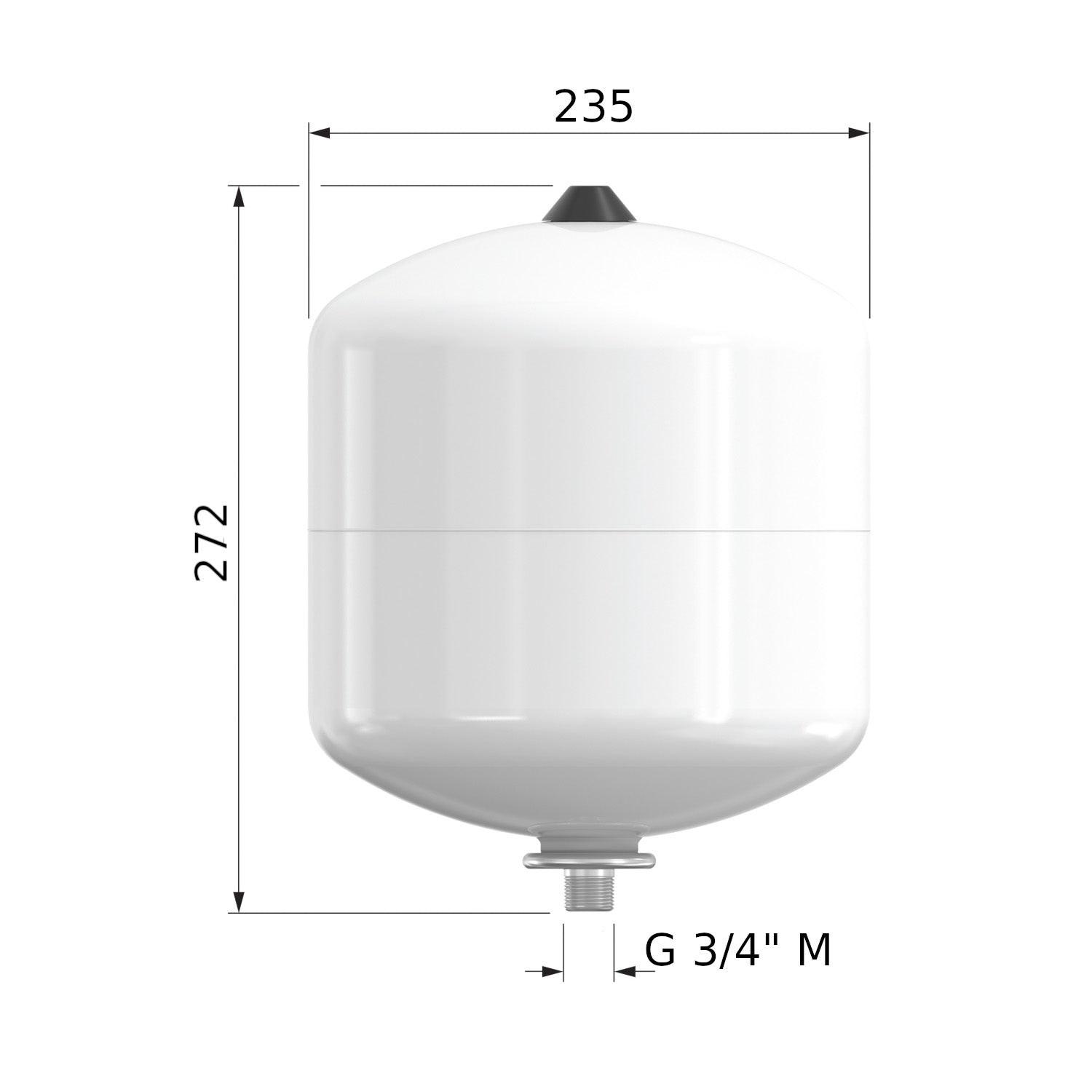 Flamco Flofix ivóvizes tágulási tartály 8L/4 (10bar) (25290)