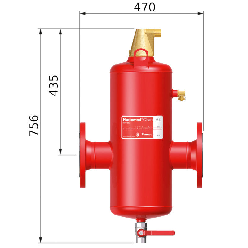 Flamco Flamcovent Clean kombi leválasztó F 100, karimás-1