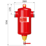 Flamco Clean iszapleválasztó S 065, hegtoldatos-1