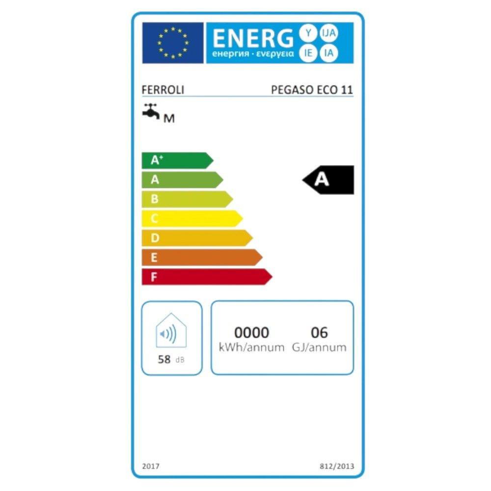 FERROLI Pegaso ECO 11 GN gáz vízmelegítő, átfolyós, kéménybe köthető, 11 liter (7GCC1MKAA)