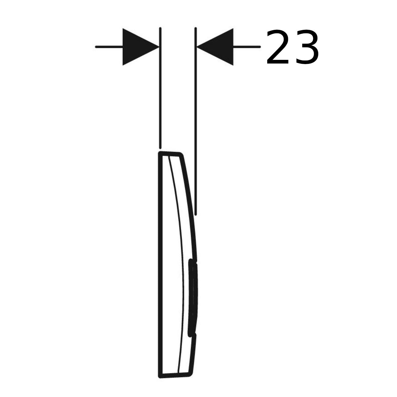 Geberit Delta50 nyomólap matt fekete-3