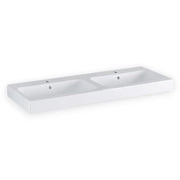 Geberit iCon dupla mosdó, 120x16x48,5cm, csaplyuk középen, túlfolyóval (124120000)