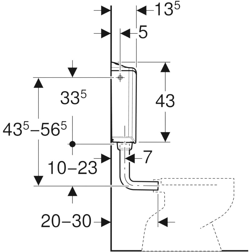 Geberit AP 116 WC-tartály (136.430.11.1)