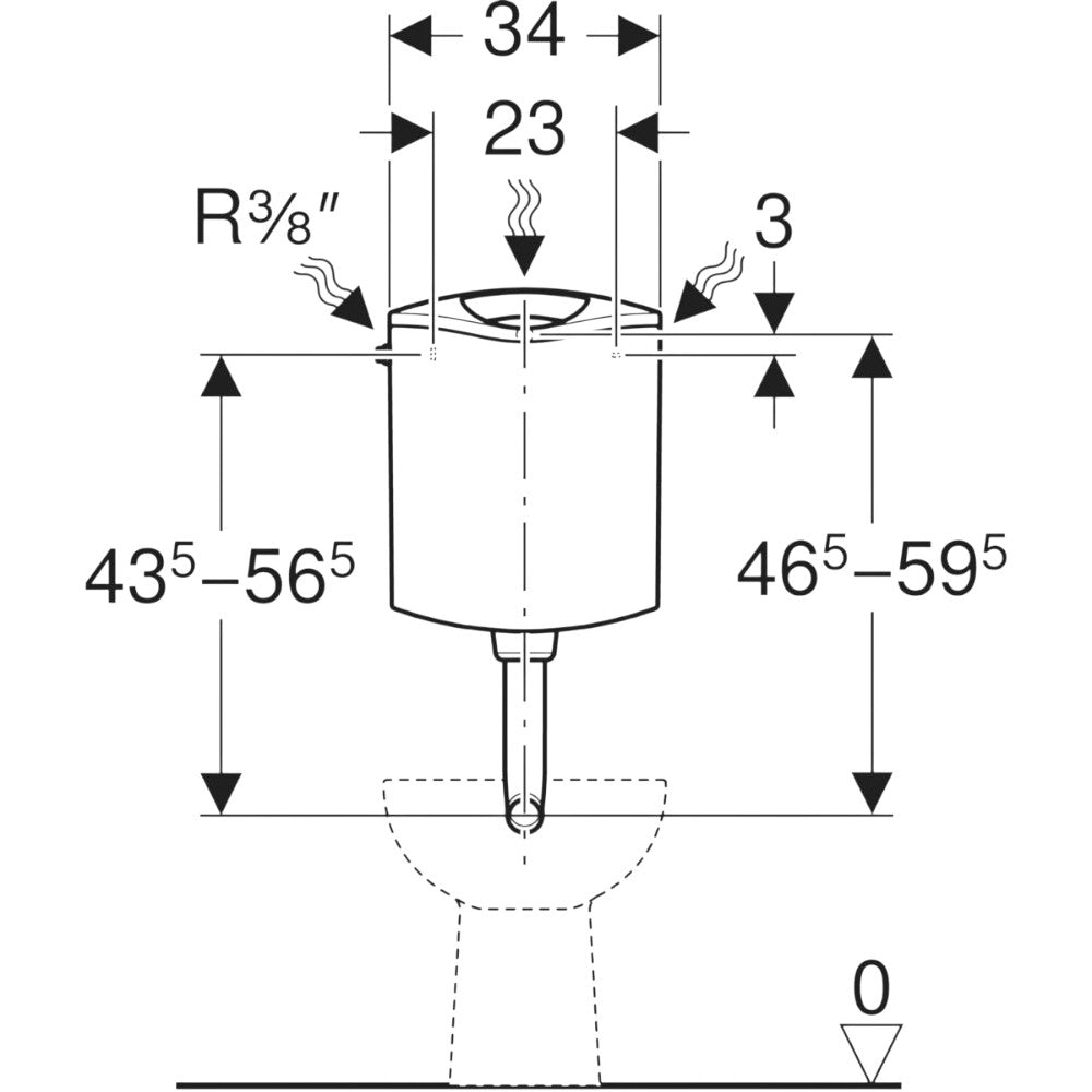 Geberit AP 116 Plus WC-tartály 136.444.11.1