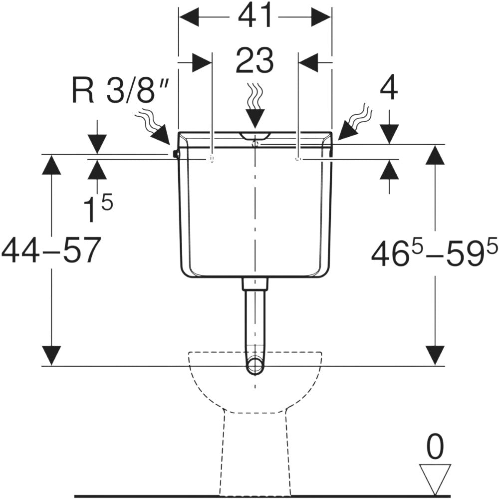 Geberit AP 110 falon kívüli WC-tartály (136.610.11.1)