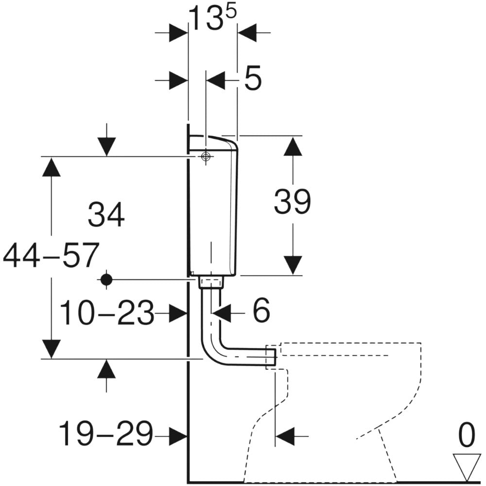 Geberit AP 110 falon kívüli WC-tartály (136.610.11.1)