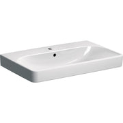 Geberit Smyle Square mosdó, 75 x 16,5 x 48cm, csaplyuk középen