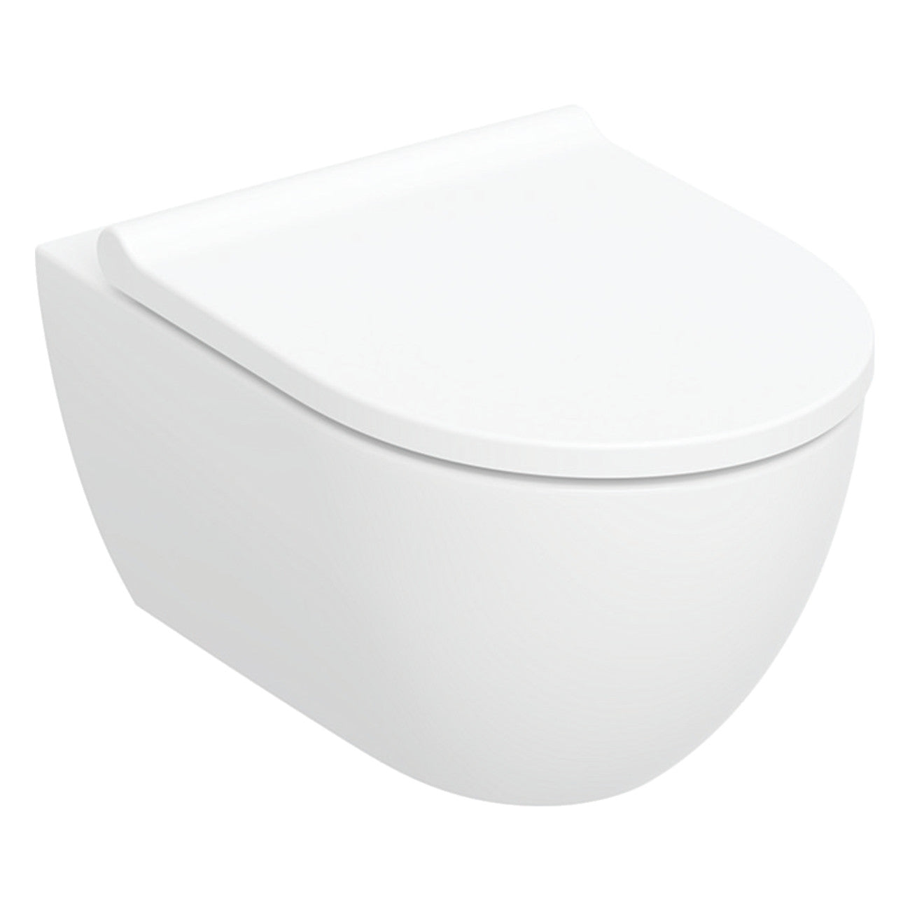 Geberit Acanto fali WC készlet,mélyöblítésű, Rimfree, zárt forma, TurboFlush, WC-ülőkével, KeraTect (502.774.00.8)