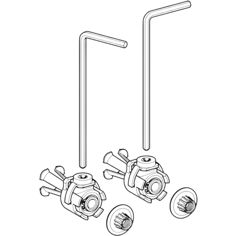Geberit EFF2 rögzítőkészlet fali WC-hez (597216000).
