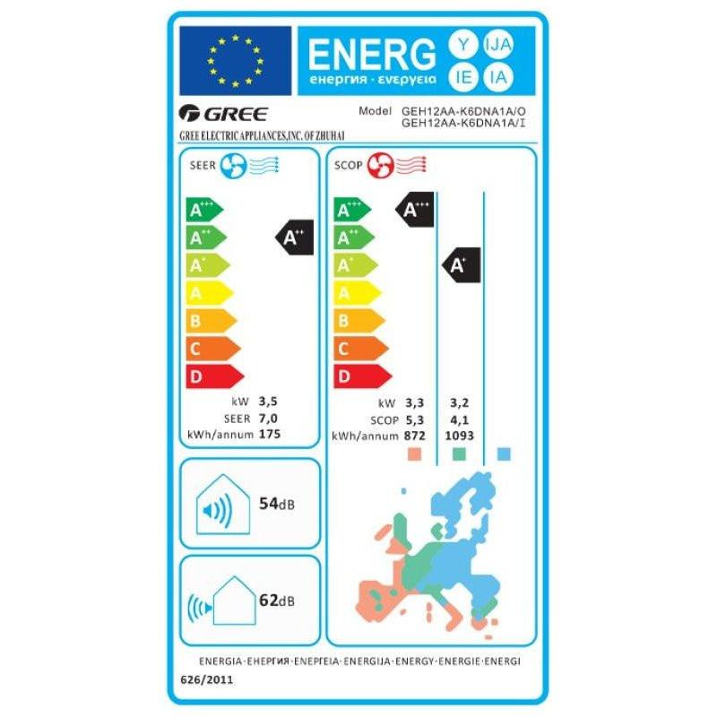 Gree mono split klíma szett konzolos 3.5 kW (GEH12AA - K6DNA1A)