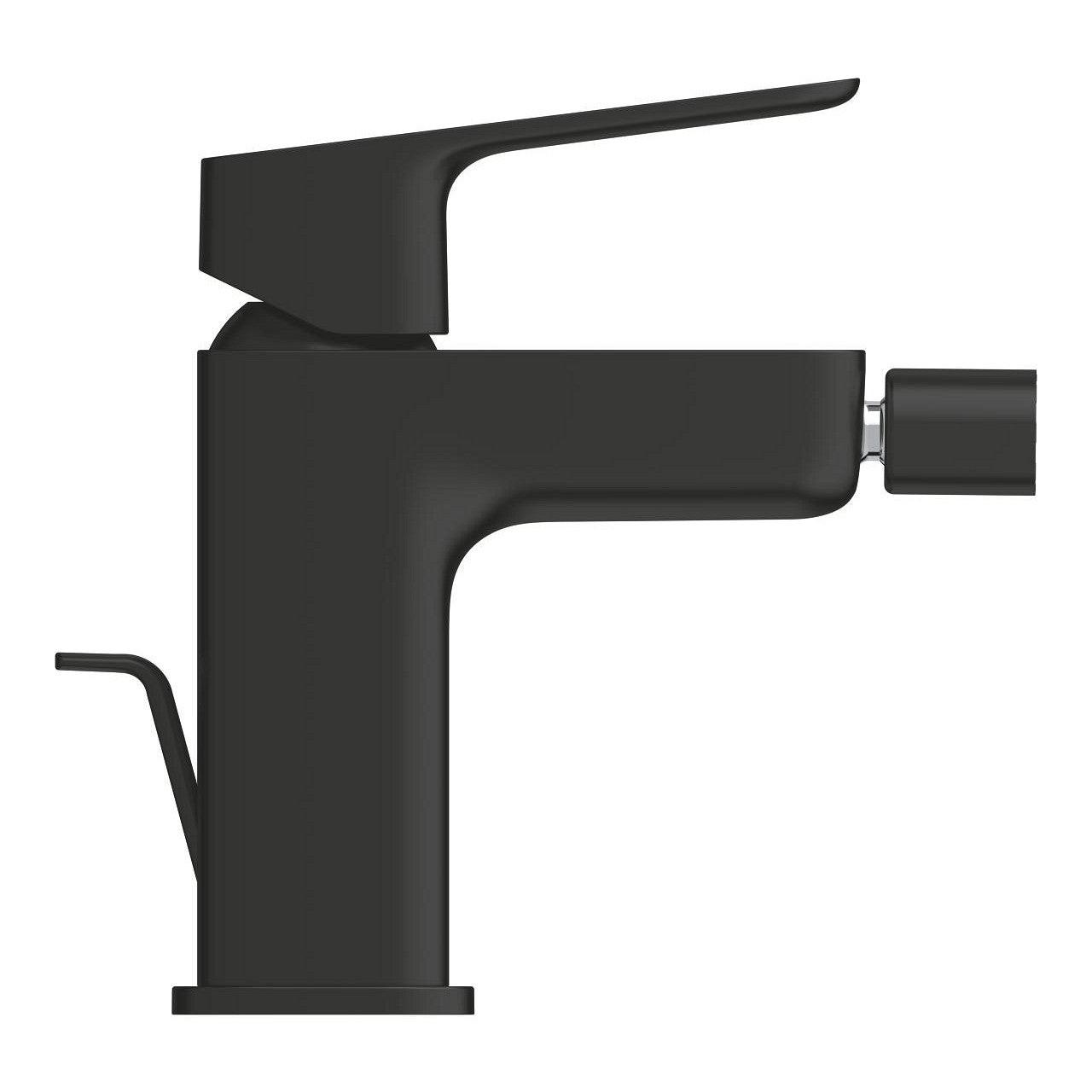 Grohe Cubeo bidé csaptelep, húzórudas leeresztővel, S - es méret, matt fekete (1018102430)