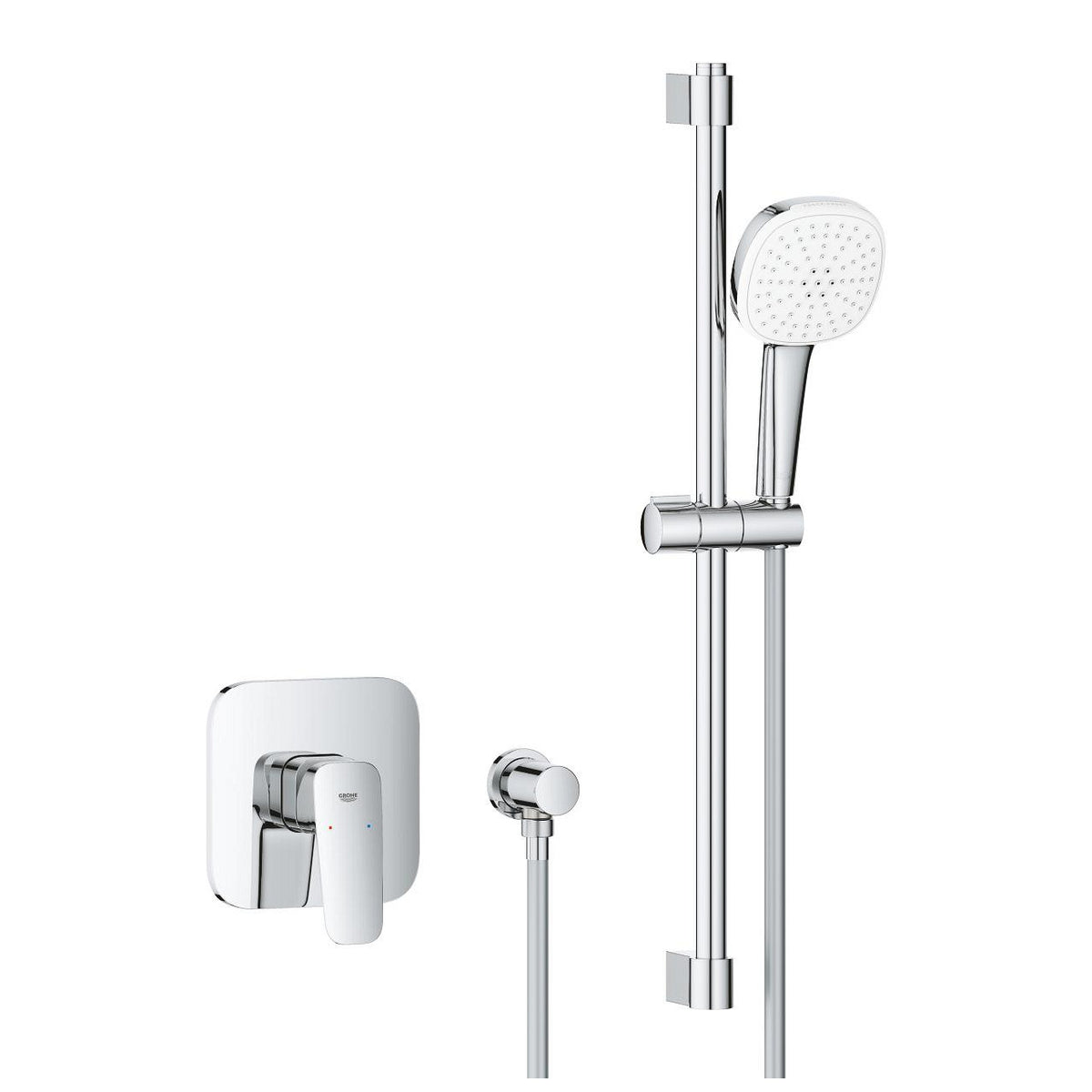 Grohe Cubeo zuhany csaptelep, színkészlet + Tempesta Cube 110 zuhanyszett (1053350000)