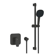 Grohe Cubeo zuhany csaptelep, színkészlet + Tempesta Cube 110 zuhanyszett, matt fekete (1053352430)