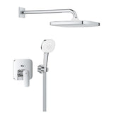 Grohe Cubeo zuhany csaptelep, színkészlet + Tempesta Cube kézi és fejzuhany (1053360000)