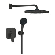 Grohe Cubeo zuhany csaptelep, színkészlet + Tempesta Cube kézi és fejzuhany, matt fekete (1053362430)