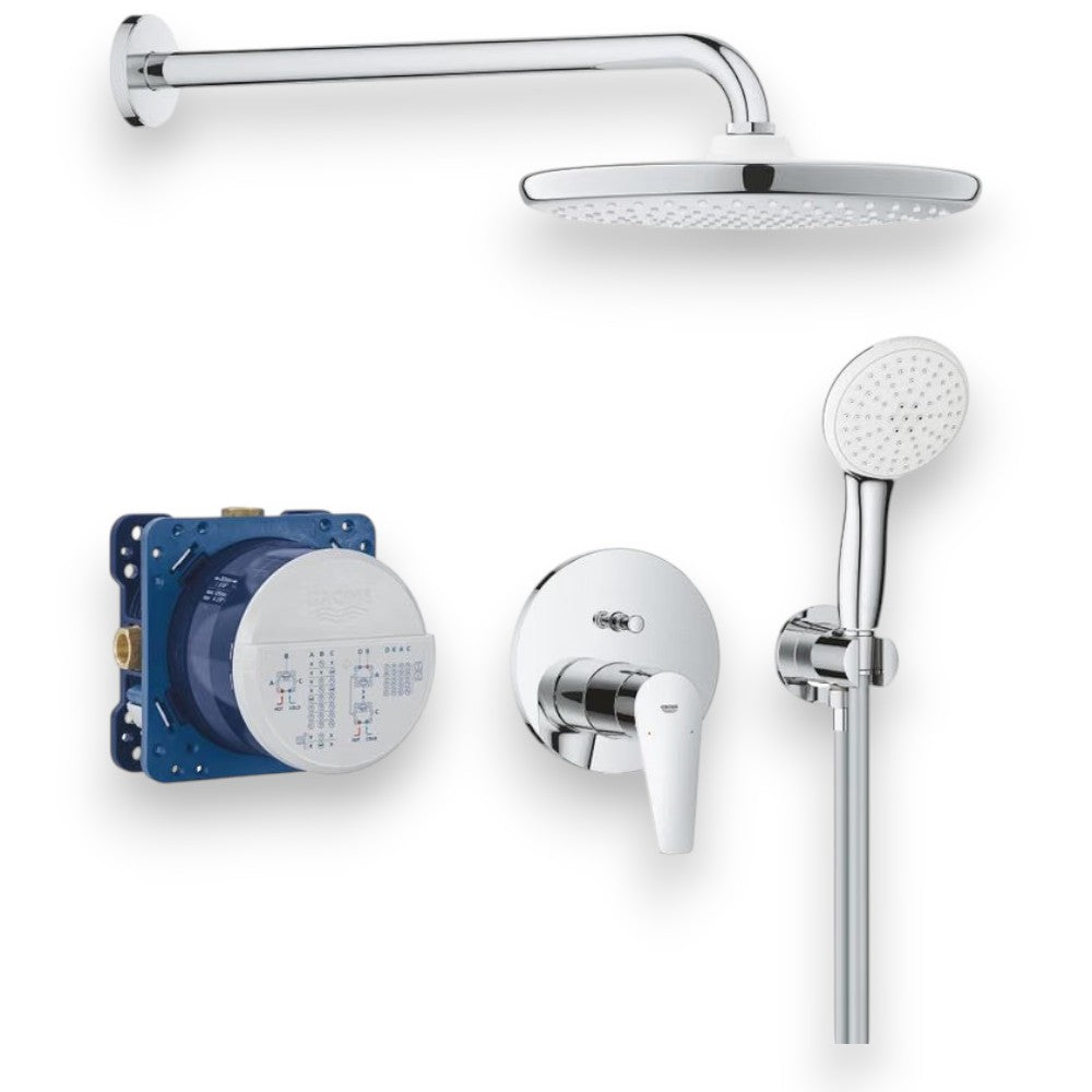 Grohe BauEdge zuhanyrendszer, Tempesta 250 fejzuhannyal