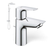 Grohe Tempesta System 250 Cube zuhanyrendszer, egykaros csapteleppel + Bauedge mosdócsap (23328001)