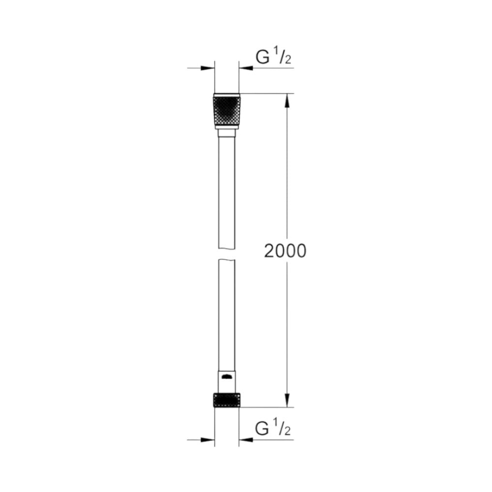 Grohe Silverflex zuhanygégecső 200cm (27137001)