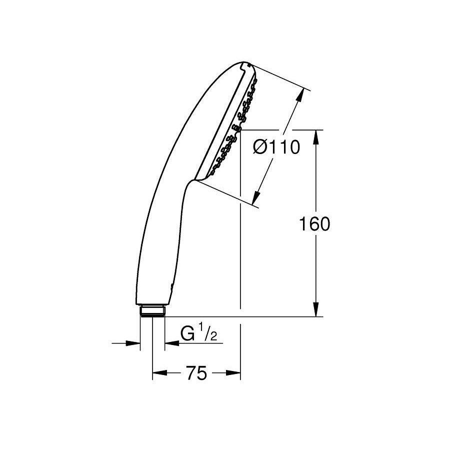 Grohe Tempesta 110 kézizuhany 1 funkciós
