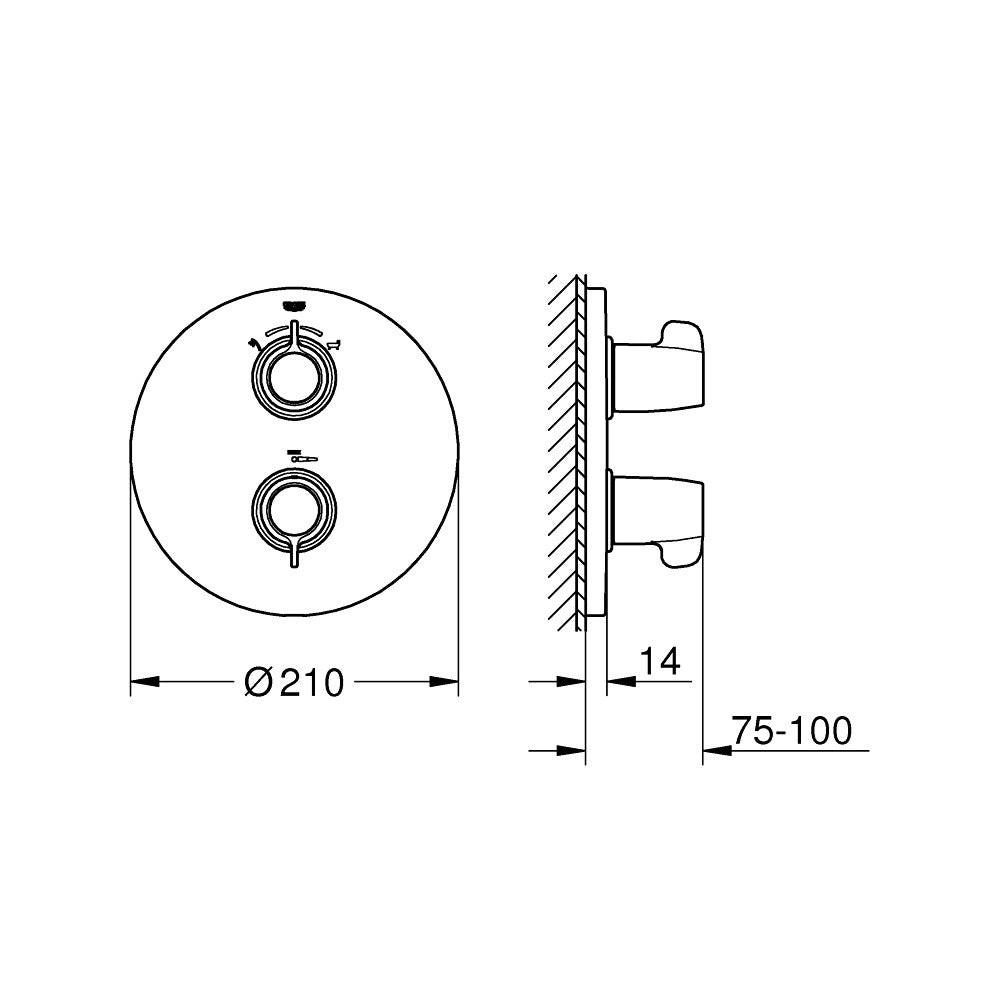 Grohe Grohtherm Special termosztátos kádcsaptelep (29095000)
