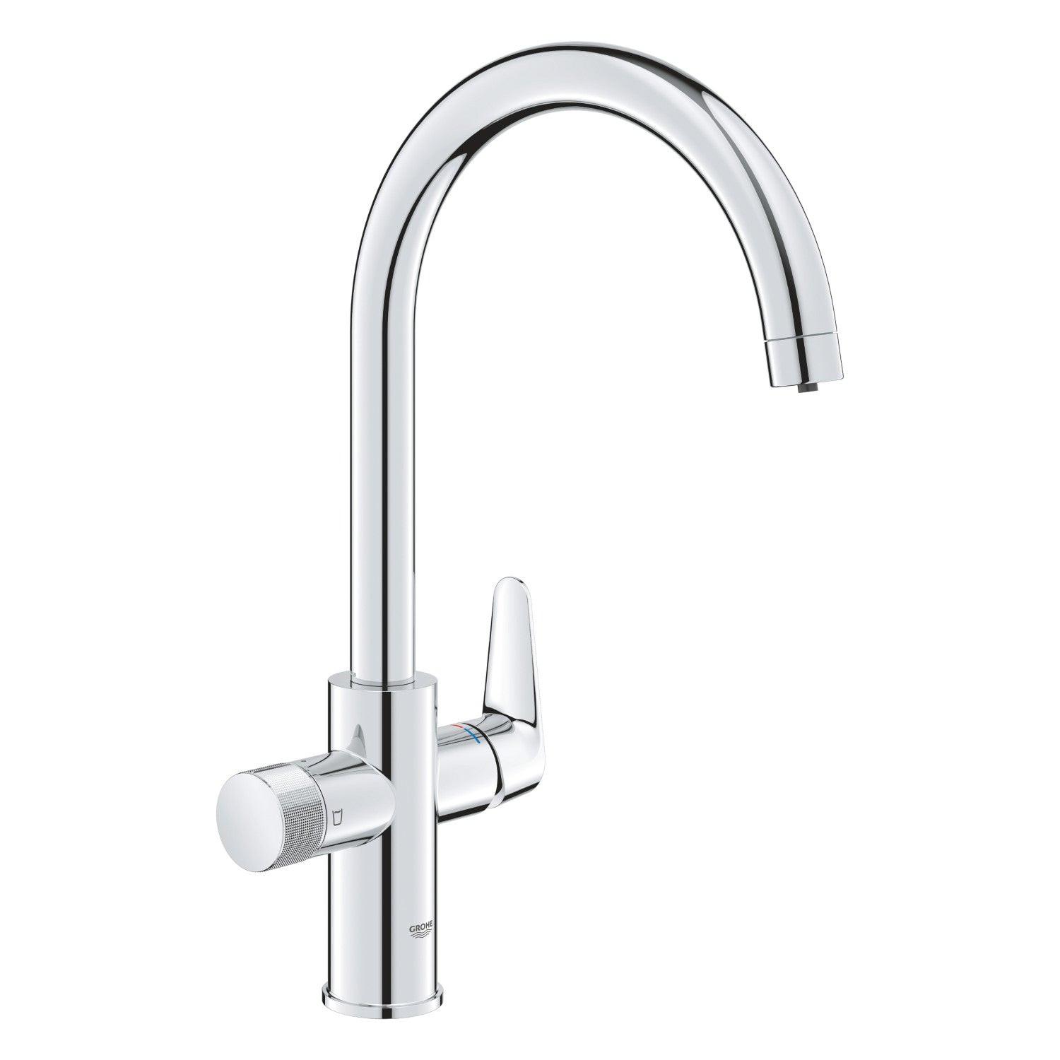Grohe Blue Pure BauCurve C - kifolyós vízszűrős csaptelep, króm (30580000)