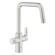 Grohe Blue Pure Eurosmart U - kifolyós vízszűrős csaptelep, szín: SuperSteel (30583DC0)