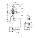 Grohe Blue Pure Minta L-kifolyós kezdőkészlet S-es méretű filterrel, króm (30589000) - energiacímke