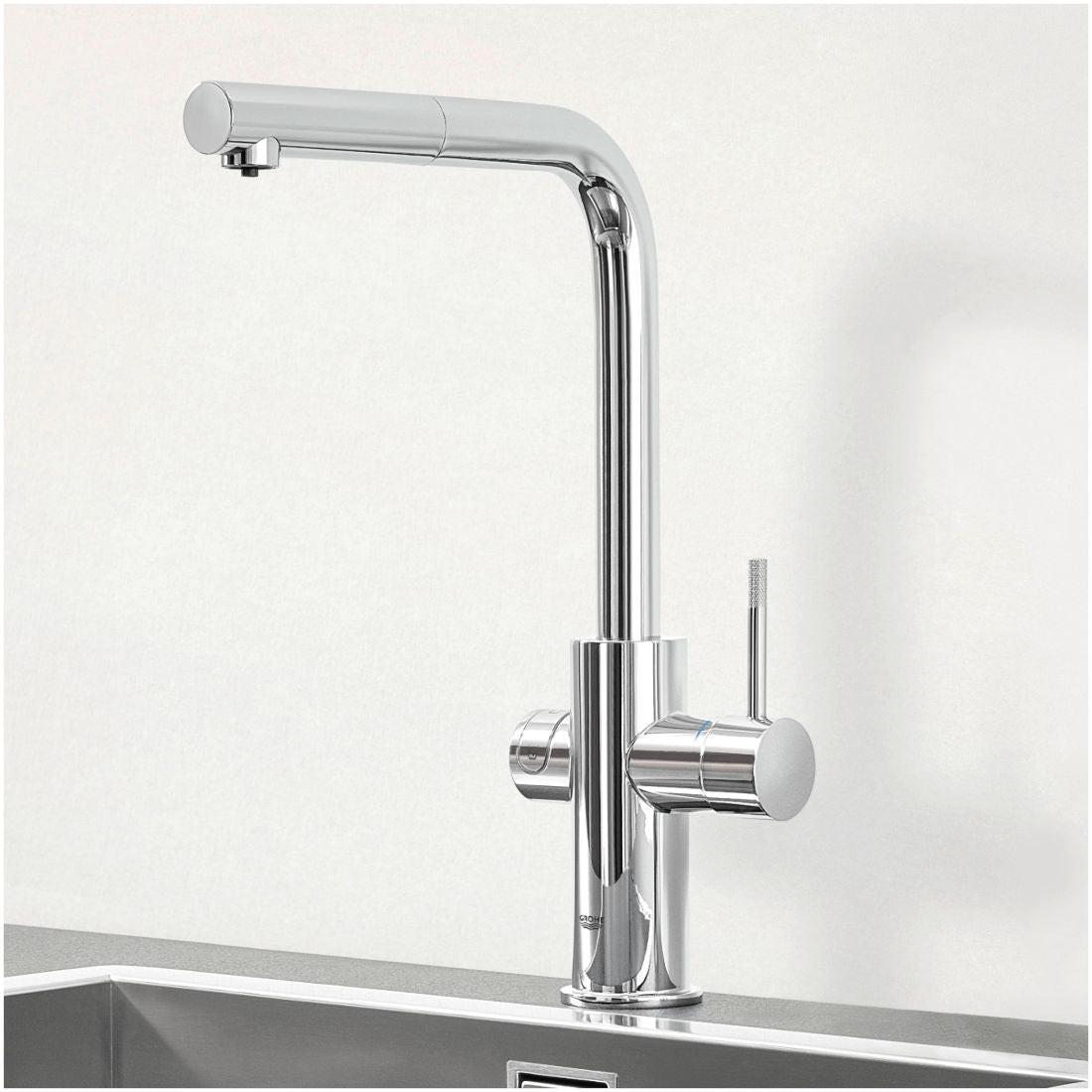Grohe Blue Professional L - kifolyós kezdőkészlet kihúzható fejjel, szín: króm (31326002)