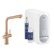Grohe Blue Home L - kifolyós kezdőkészlet S - es méretű filterrel, Brushed Warm Sunset (31454DL1)