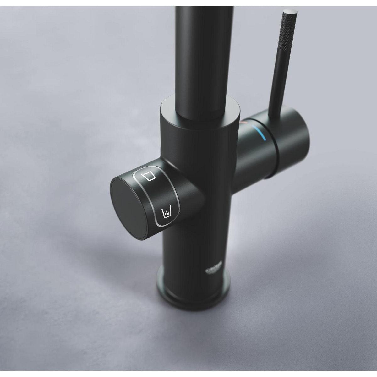 Grohe Blue Home L - kifolyós kezdőkészlet S - es méretű filterrel, szín: bársony fekete (31454KS1)