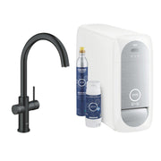 Grohe Blue Home C - kifolyós kezdőkészlet S - es méretű filterrel, szín: bársony fekete (31455KS1)