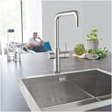 Grohe Blue Home U-kifolyós kezdőkészlet S-es méretű filterrel, króm (31456001)