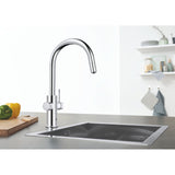 Grohe Blue Home C-kifolyós kezdőkészlet S-es méretű filterrel, kihúzható fejjel, króm (31541000)