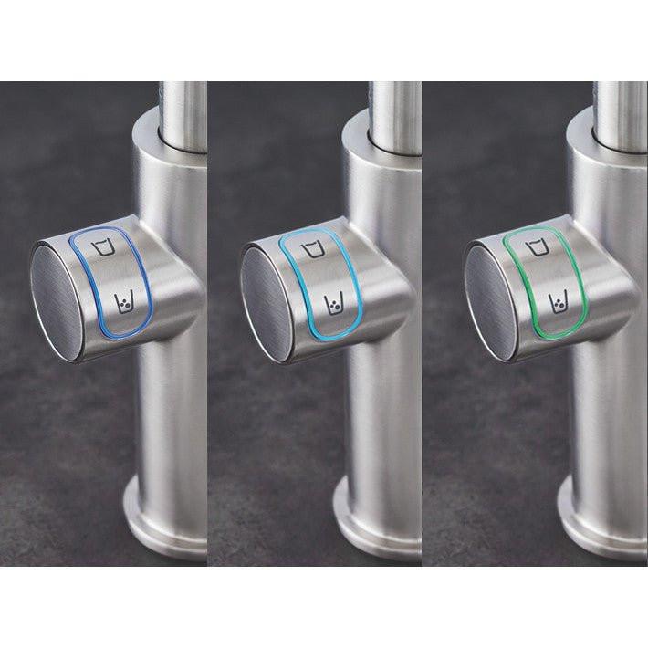 Grohe Blue Home C - kifolyós kezdőkészlet S - es méretű filterrel, kihúzható fejjel, szín: SuperSteel (31541DC0)