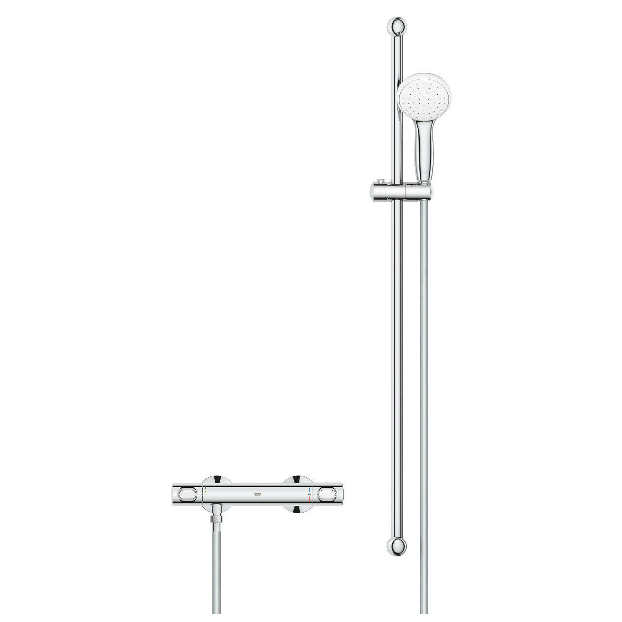 Grohe Grohtherm 500 termosztátos zuhany csaptelep, zuhanyszettel (Tempesta zuhanyfej, 900mm tartó)-2