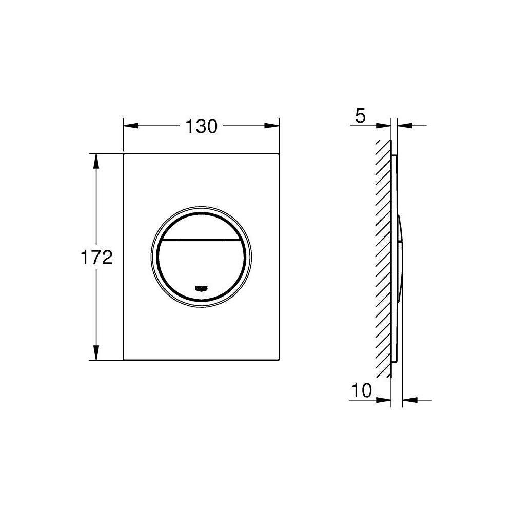 Grohe Nova Cosmopolitan S nyomólap, fehér (37601SH0)