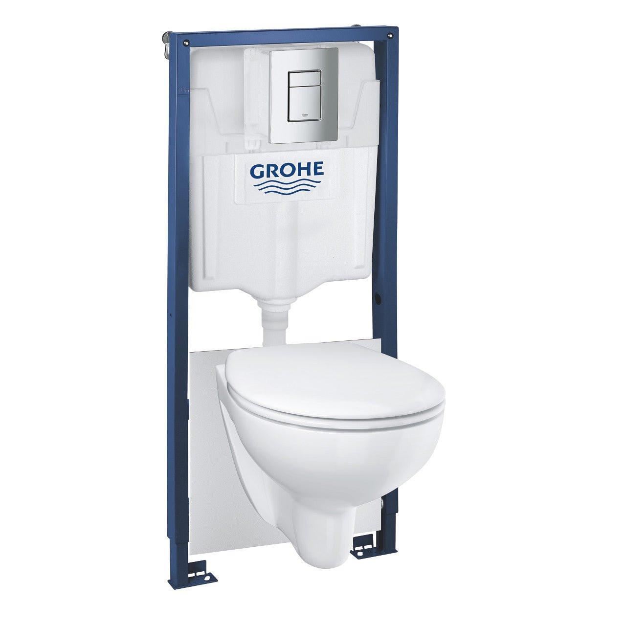 Grohe Solido 5 az 1 - ben WC szett, 1,13 méteres telepítési magasság (2 dobozban) (39586000)