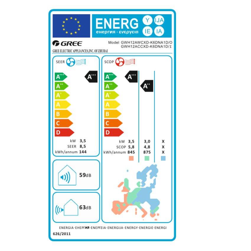 Gree Comfort Pro mono split klíma szett 3.5 kW (GWH12ACCXD - K6DNA1D)
