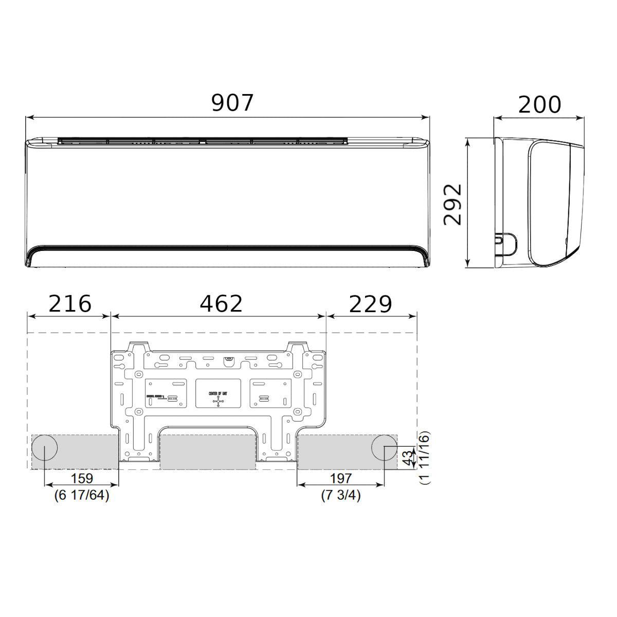 Gree Airy mono split klíma szett 3.5 kW (GWH12AVCXD - K6DNA1A)