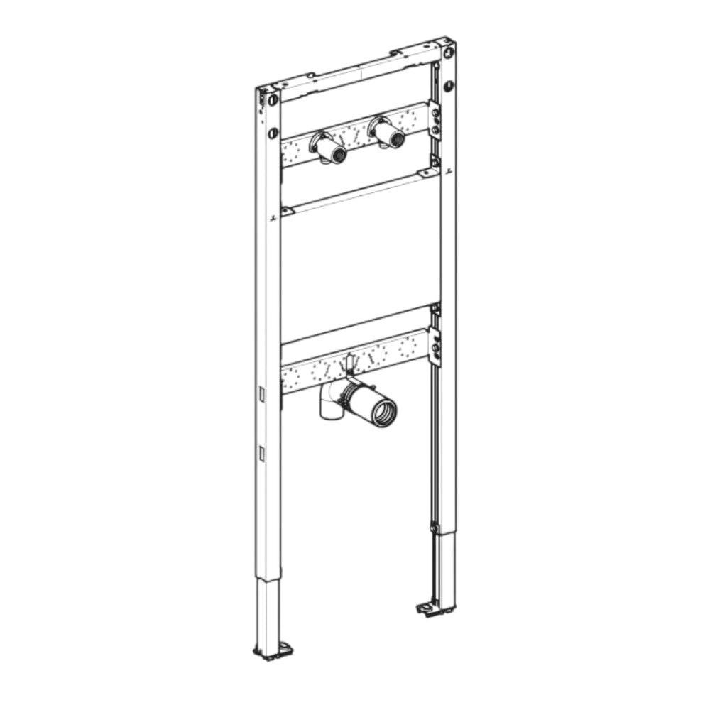 Geberit Duofix szerelőelem kiöntőhöz, 130cm, falon kívüli csaptelephez (G111.450.00.2)