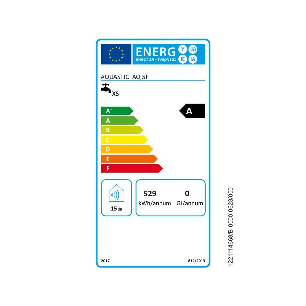 Hajdu Aquastic 5F átfolyós elektromos vízmelegítő 5 literes felsős hagyományos csapteleppel, ÚJ!! (2121123320)